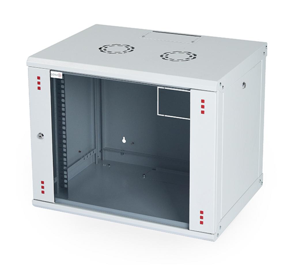 Стенен комуникационен шкаф 450 mm дълбочина, Elegant Wall светло сив, височина - 9Uна ниска цена с бърза доставка - BestPC.BG