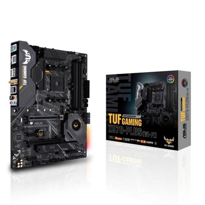 Дънна платка MB ASUS TUF GAMING X570-PLUS WI-FI, DP-HDMI, 4xD4на ниска цена с бърза доставка - BestPC.BG