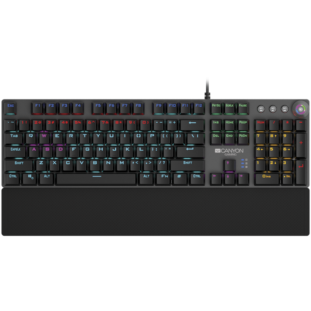Клавиатура Геймърска CANYON CND-SKB7-US, Wired Gaming Keyboard, Чернана ниска цена с бърза доставка - BestPC.BG