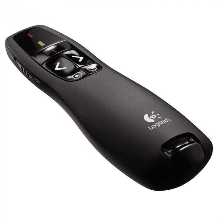 Принадлежност за проектор LOGITECH R400 Wireless Presentation Remote - BLACKна ниска цена с бърза доставка - BestPC.BG