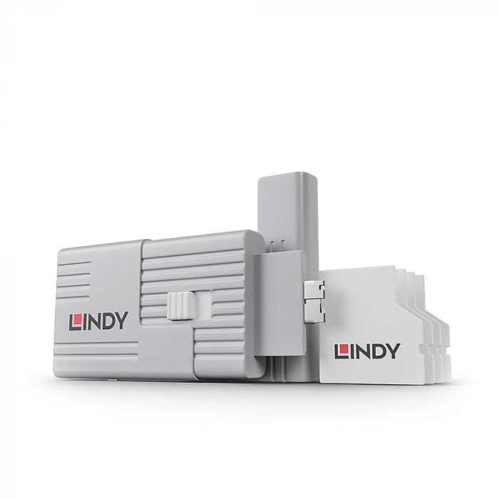 Продукт LINDY LNY-40478 :: Система за заключване на SD портове, 1 ключ, 4 порт блокерана ниска цена с бърза доставка - BestPC.BG
