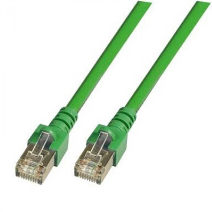 RJ45 Пач кабел SF/UTP, Cat. 5e, PVC, CCA, зелен, 0,5м.на ниска цена с бърза доставка - BestPC.BG