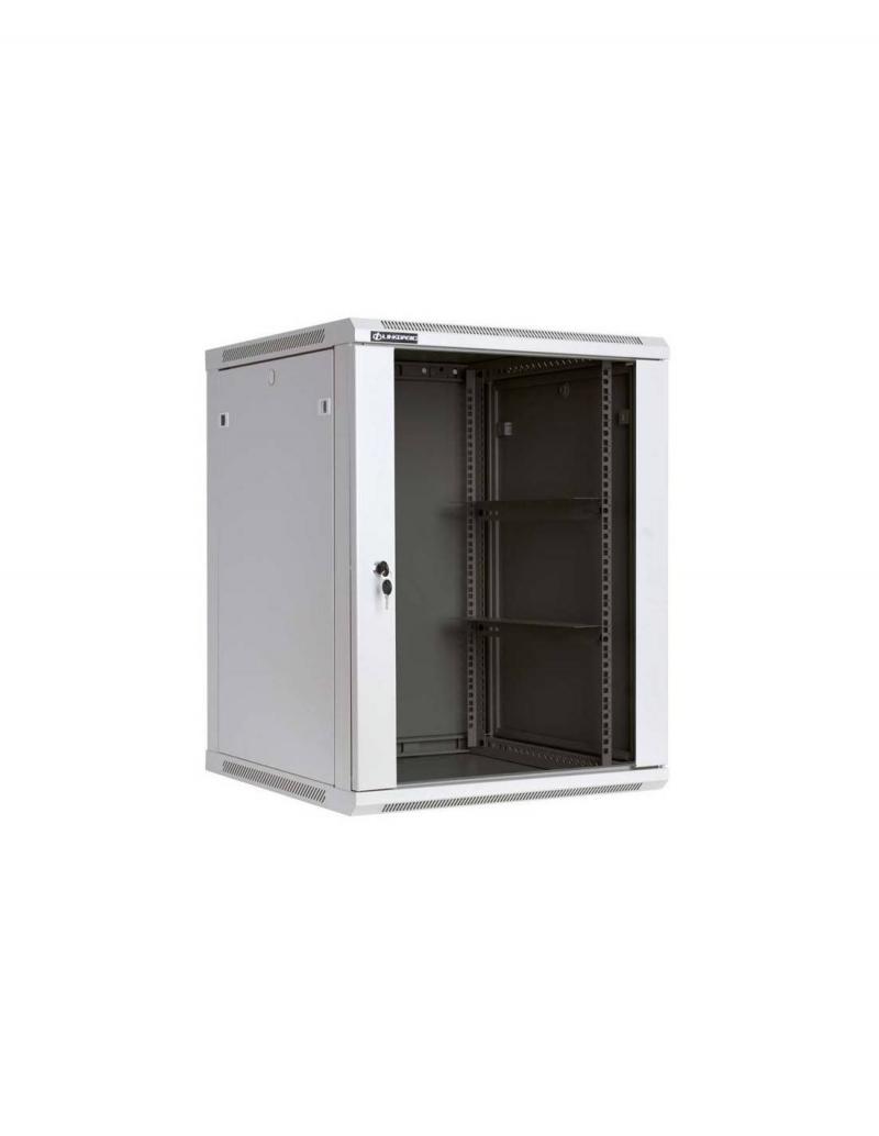 Комуникационен шкаф за стенен монтаж 15U, 600 мм дълбочина, светлосивна ниска цена с бърза доставка - BestPC.BG