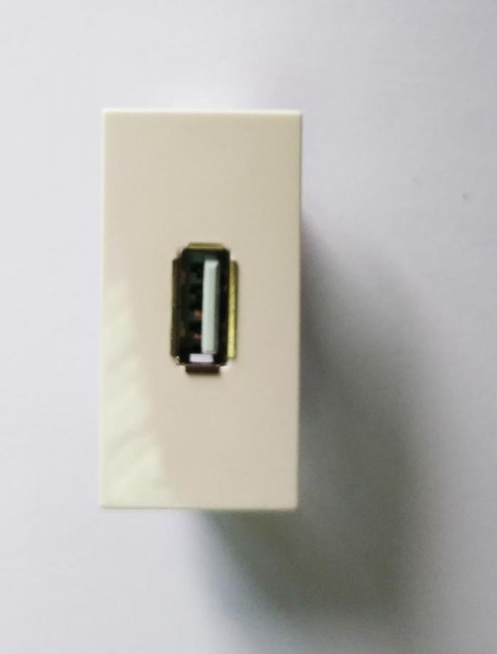 Продукт Лицев панел 22.5х45 мм с 1 USB-A портна ниска цена с бърза доставка - BestPC.BG