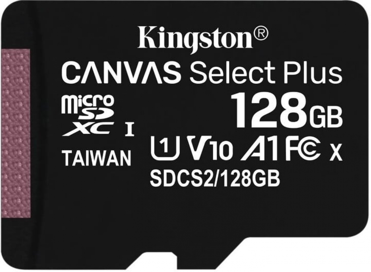 Kingston 128GB micSDXC Canvas Select Plus 100R A1 C10 Card + ADPна ниска цена с бърза доставка - BestPC.BG