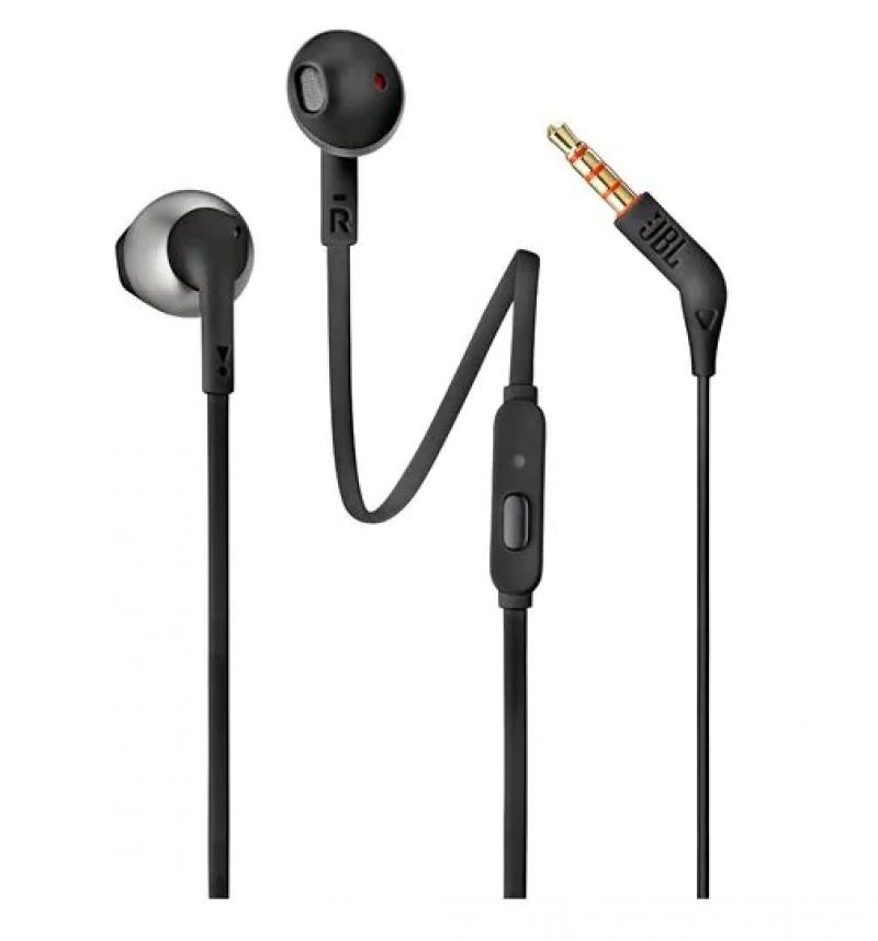 Слушалки JBL T205 BLK In-ear headphonesна ниска цена с бърза доставка - BestPC.BG