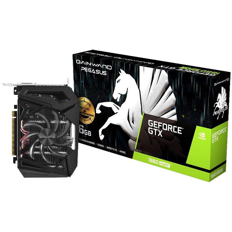 Видеокарта Gainward Video Card GTX1660 SUPER Pegasus OC 6GB 192B GDDR6 DVI DP HDMIна ниска цена с бърза доставка - BestPC.BG