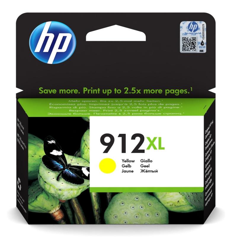 Касета с мастило HP 912XL High Yield Yellow Original Ink Cartridgeна ниска цена с бърза доставка - BestPC.BG
