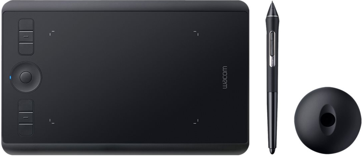 Графичен таблет Wacom Intuos Pro Small, 5080 lpi, 8192 нива, 160 x 100, Мултитъч, Черенна ниска цена с бърза доставка - BestPC.BG