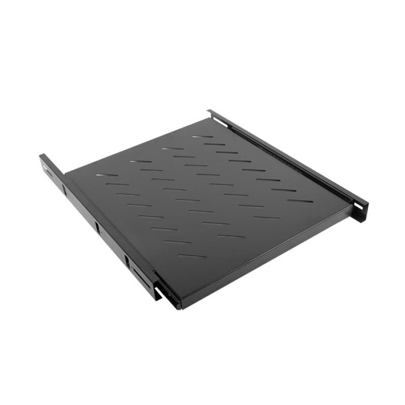 Тава/Рафт Lanberg 19" sliding shelf 1U - 463x550mm, max load capacity up to 60 kg, blackна ниска цена с бърза доставка - BestPC.BG