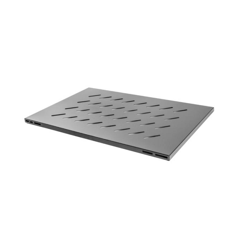 Тава/Рафт Lanberg 19" fixed shelf 1U - 465x715mm, max load capacity up to 15kg, blackна ниска цена с бърза доставка - BestPC.BG