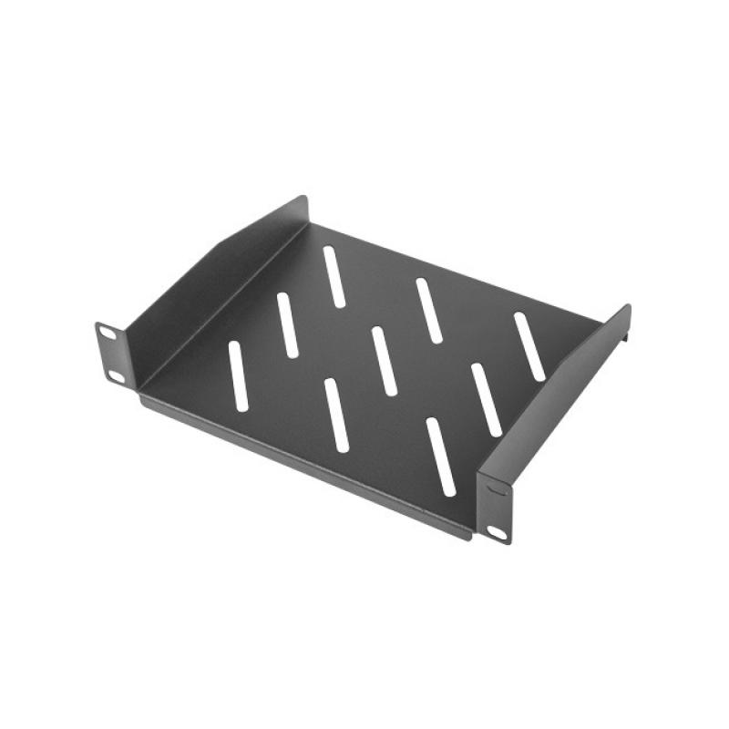 Тава/Рафт Lanberg 10" fixed shelf 1U - 254x180mm, max load capacity up to 20kg, blackна ниска цена с бърза доставка - BestPC.BG
