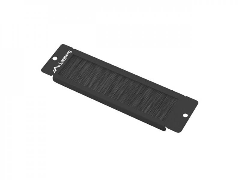 Аксесоар за шкаф Lanberg 10" cable entry brush panel, blackна ниска цена с бърза доставка - BestPC.BG