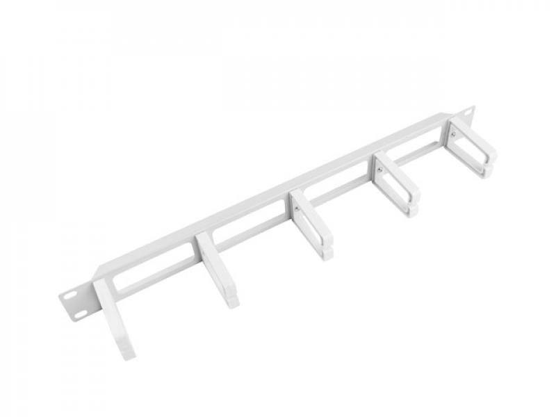 Аранжиращ панел Lanberg 19" cable management panel w. 5 plastic holders 1U - type b, greyна ниска цена с бърза доставка - BestPC.BG