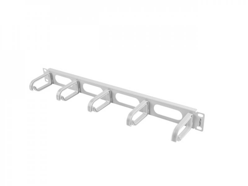 Аранжиращ панел Lanberg 19" cable management AK-1205-S panel 5 rings - type b 1U, greyна ниска цена с бърза доставка - BestPC.BG