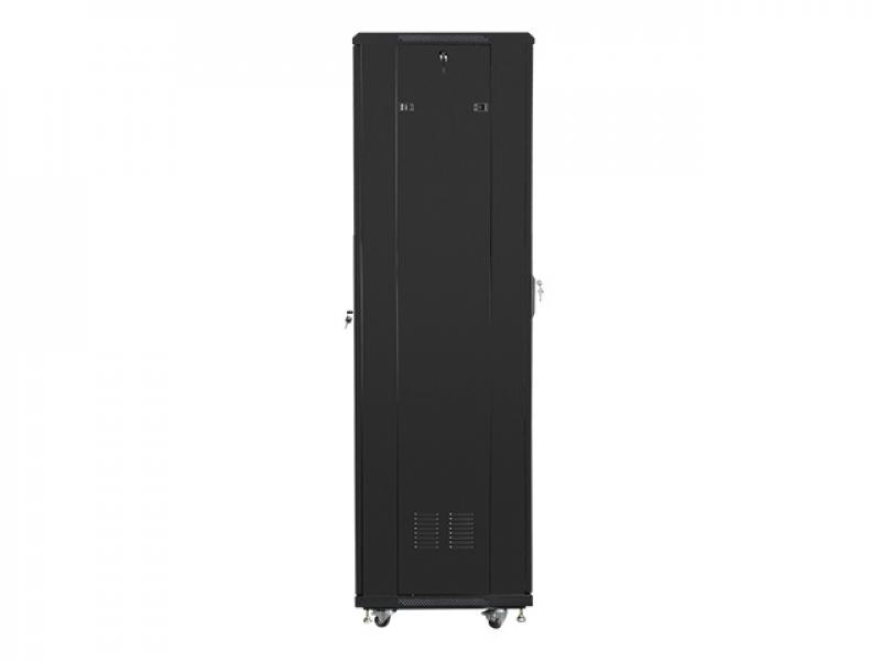 Шкаф за техника - Rack Lanberg rack cabinet 19" free-standing 42U - 600x600 self-assembly flat pack, blackна ниска цена с бърза доставка - BestPC.BG