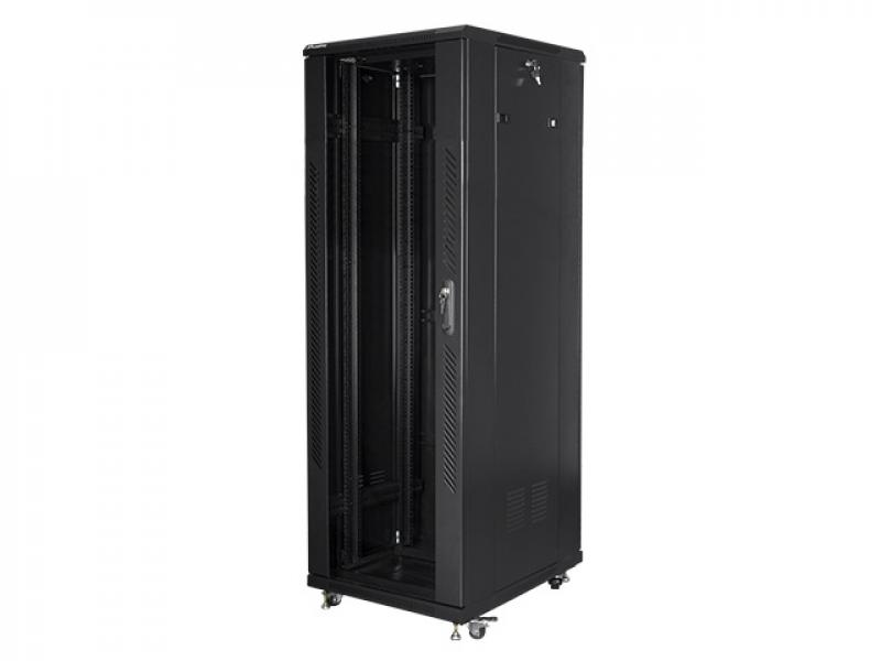 Шкаф за техника - Rack Lanberg rack cabinet 19" free-standing 37U - 600x800 self-assembly flat pack, blackна ниска цена с бърза доставка - BestPC.BG