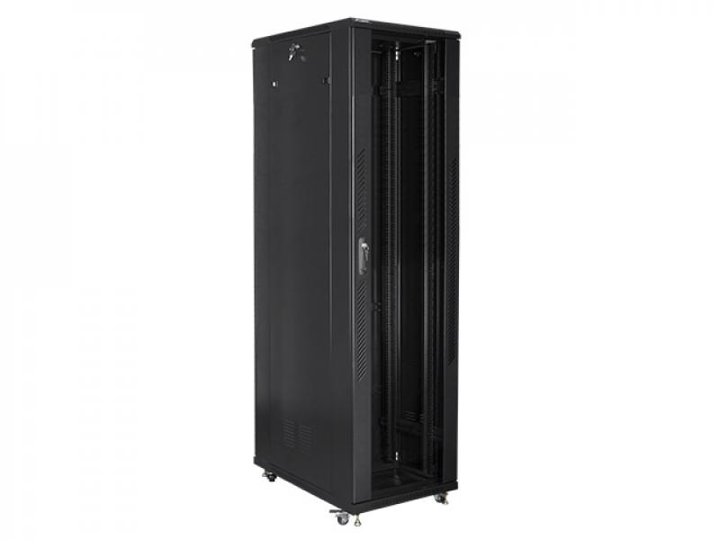 Шкаф за техника - Rack Lanberg rack cabinet 19" free-standing 47U - 800x1000 self-assembly flat pack, blackна ниска цена с бърза доставка - BestPC.BG