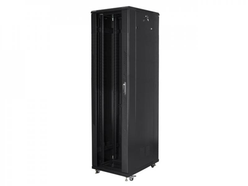 Шкаф за техника - Rack Lanberg rack cabinet 19" free-standing 37U - 800x800 self-assembly flat pack, blackна ниска цена с бърза доставка - BestPC.BG