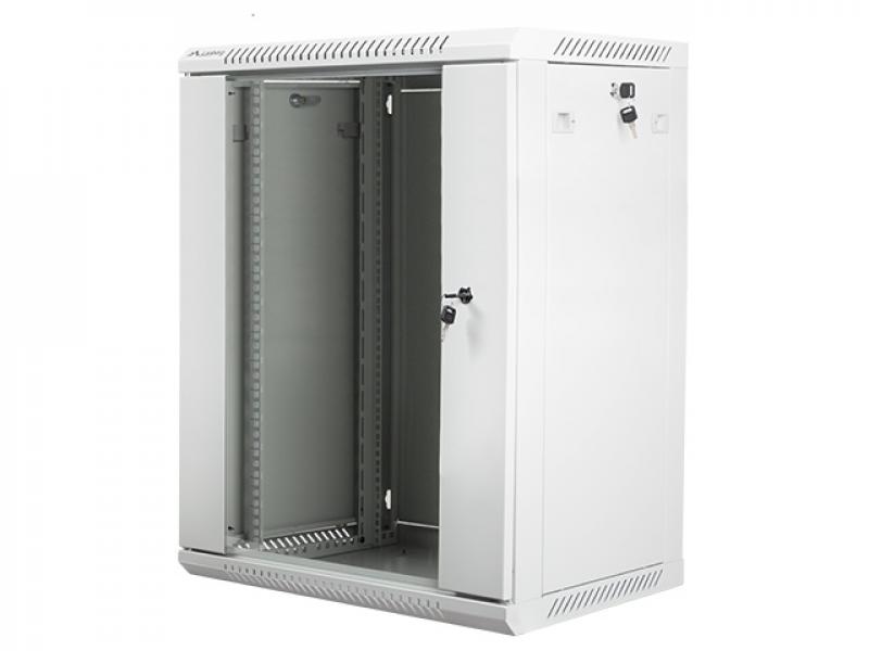 Шкаф за техника - Rack Lanberg rack cabinet 19" wall-mount 15U - 600x450 for self-assembly (flat pack), greyна ниска цена с бърза доставка - BestPC.BG