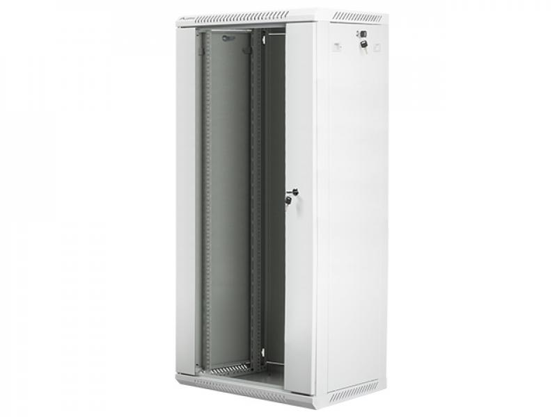Шкаф за техника - Rack Lanberg rack cabinet 19" wall-mount 27U - 600x450 for self-assembly (flat pack), greyна ниска цена с бърза доставка - BestPC.BG
