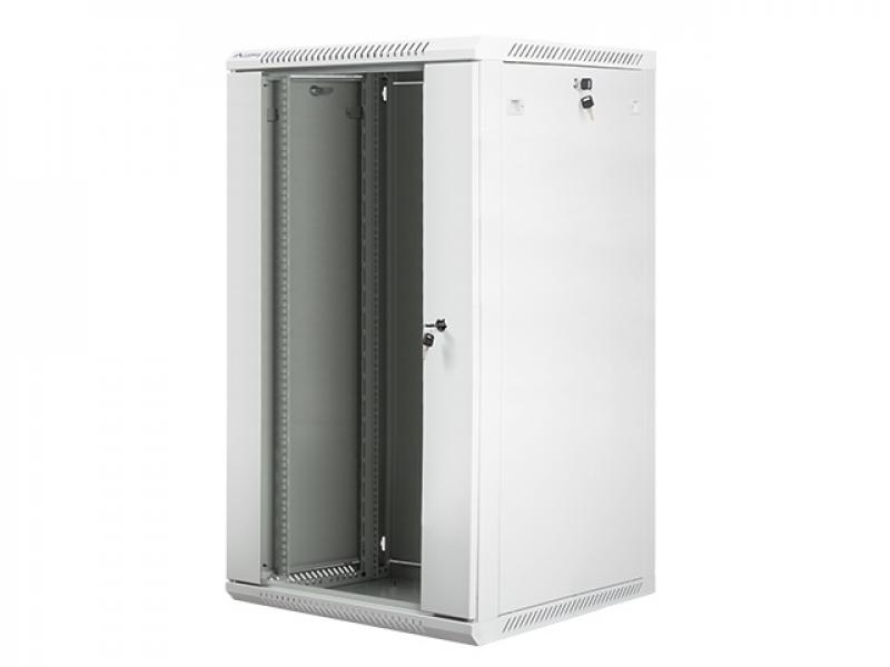 Шкаф за техника - Rack Lanberg rack cabinet 19" wall-mount 22U - 600x600 for self-assembly (flat pack), greyна ниска цена с бърза доставка - BestPC.BG