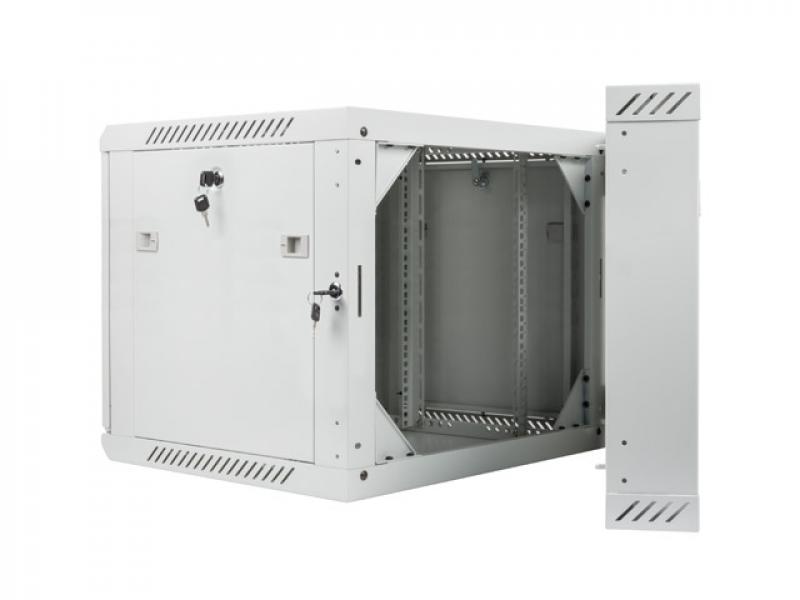 Шкаф за техника - Rack Lanberg rack cabinet 19” double-section wall-mount 9U - 600x600 for self-assemblyна ниска цена с бърза доставка - BestPC.BG