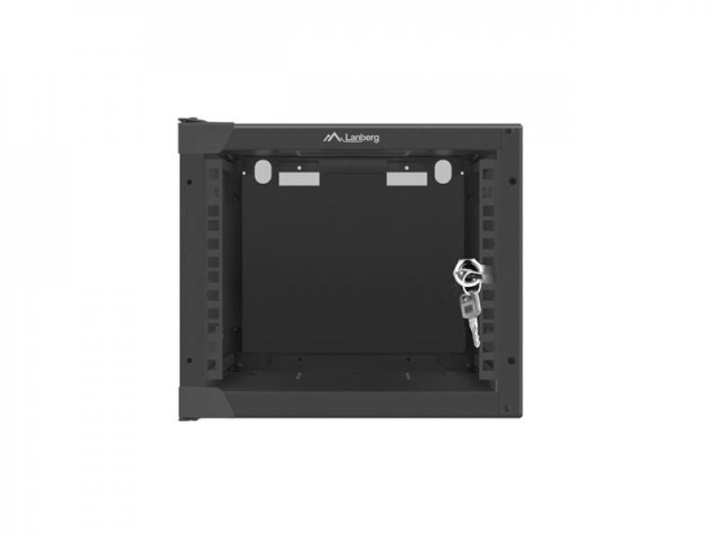 Шкаф за техника - Rack Lanberg rack cabinet 10" wall-mount 4U - 280x310 for self-assembly (flat pack), blackна ниска цена с бърза доставка - BestPC.BG