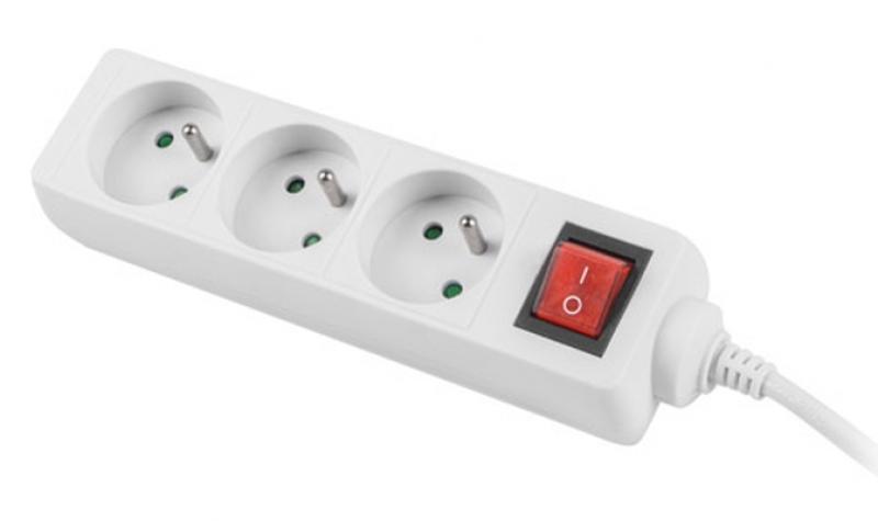Контакт Lanberg power strip 3m, 3 sockets, whiteна ниска цена с бърза доставка - BestPC.BG