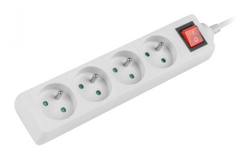 Контакт Lanberg power strip 1.5m, 4 sockets, whiteна ниска цена с бърза доставка - BestPC.BG