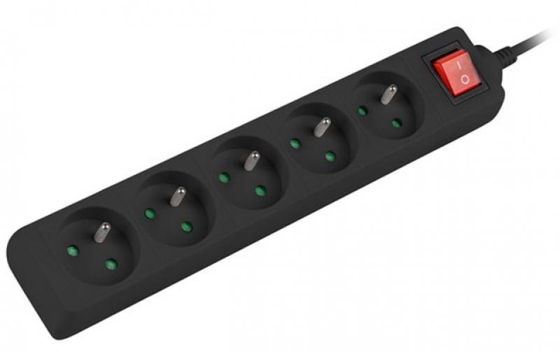 Контакт Lanberg power strip 1.5m, 5 sockets, blackна ниска цена с бърза доставка - BestPC.BG
