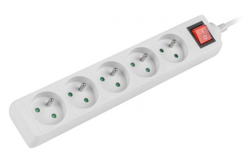 Контакт Lanberg power strip 1.5m, 5 sockets, whiteна ниска цена с бърза доставка - BestPC.BG