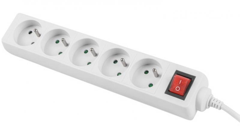 Контакт Lanberg power strip 3m, 5 sockets, whiteна ниска цена с бърза доставка - BestPC.BG