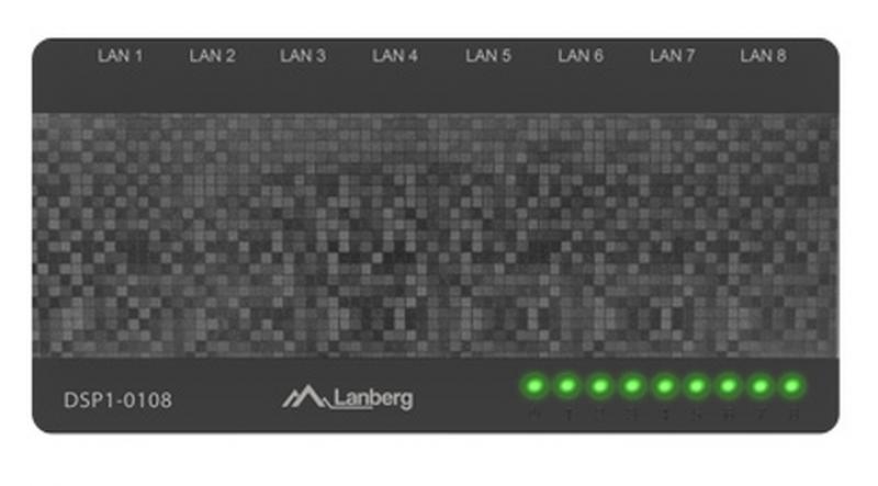 Комутатор/Суич Lanberg switch DSP1-0108 8-port, 100MB-sна ниска цена с бърза доставка - BestPC.BG
