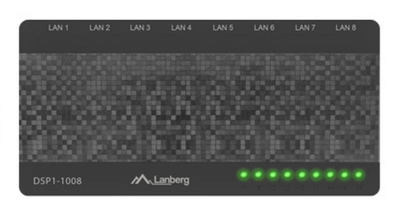 Комутатор/Суич Lanberg switch DSP1-1008 8-port, 1GB-sна ниска цена с бърза доставка - BestPC.BG