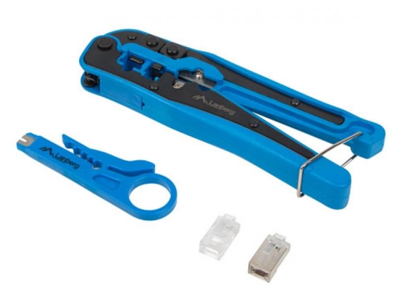 Инструмент/Тестер Lanberg crimping toolkit with RJ45 connectors RJ45 shielded and unshieldedна ниска цена с бърза доставка - BestPC.BG
