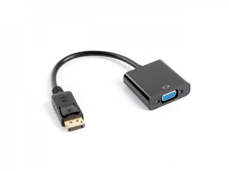 Кабел/адаптер Lanberg adapter display port 1.1 -- VGA, 20cm cable, blackна ниска цена с бърза доставка - BestPC.BG