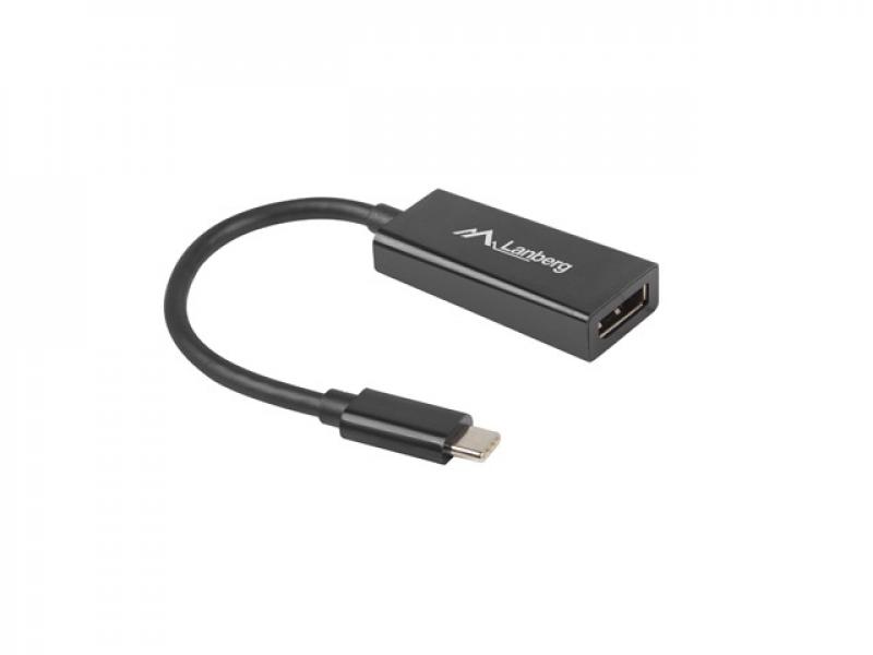 Кабел/адаптер Lanberg adapter USB type-c (m) -- Display port (f)на ниска цена с бърза доставка - BestPC.BG