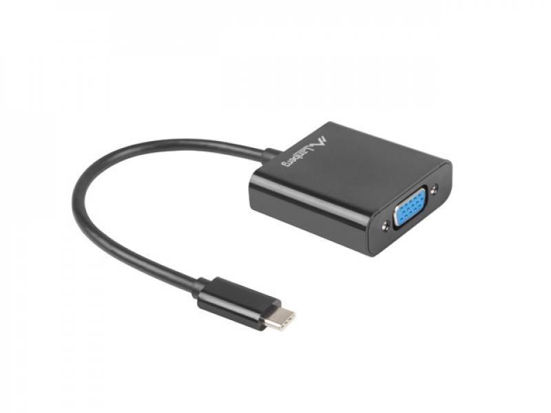 Кабел/адаптер Lanberg adapter USB type-c 3.1 -- VGAна ниска цена с бърза доставка - BestPC.BG