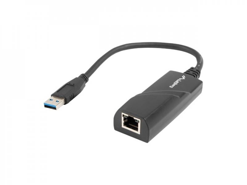 Кабел/адаптер Lanberg USB 3.0 LAN adapter 1GBна ниска цена с бърза доставка - BestPC.BG