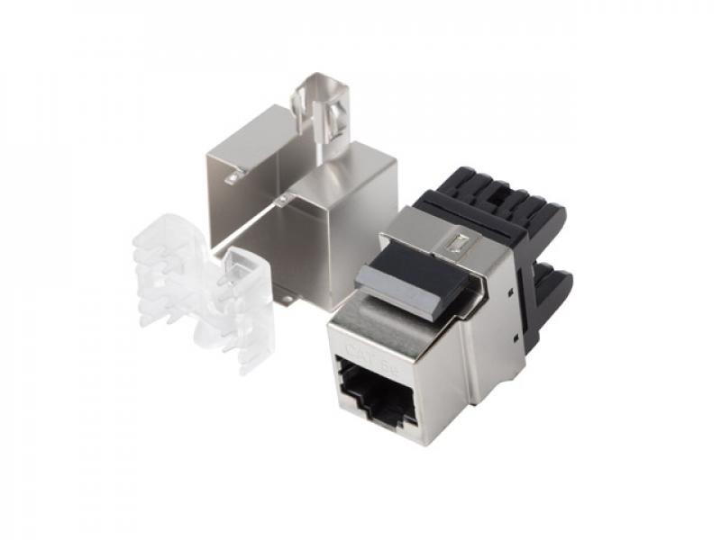 Конектор / букса Lanberg keystone module RJ-45 180° FTP CAT.5eна ниска цена с бърза доставка - BestPC.BG