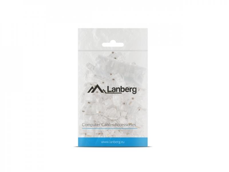 Конектор / букса Lanberg RJ-45 UTP CAT.6 plug 8P8C (100 pcs)на ниска цена с бърза доставка - BestPC.BG