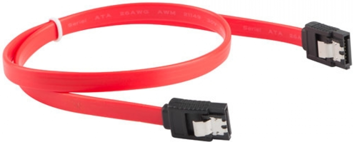 Кабел/адаптер Lanberg SATA DATA II (3GB-S) F-F cable 50cm metal clips, redна ниска цена с бърза доставка - BestPC.BG