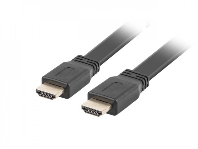 Кабел/адаптер Lanberg HDMI M-M V2.0 cable 1.8m, 4K flat, blackна ниска цена с бърза доставка - BestPC.BG