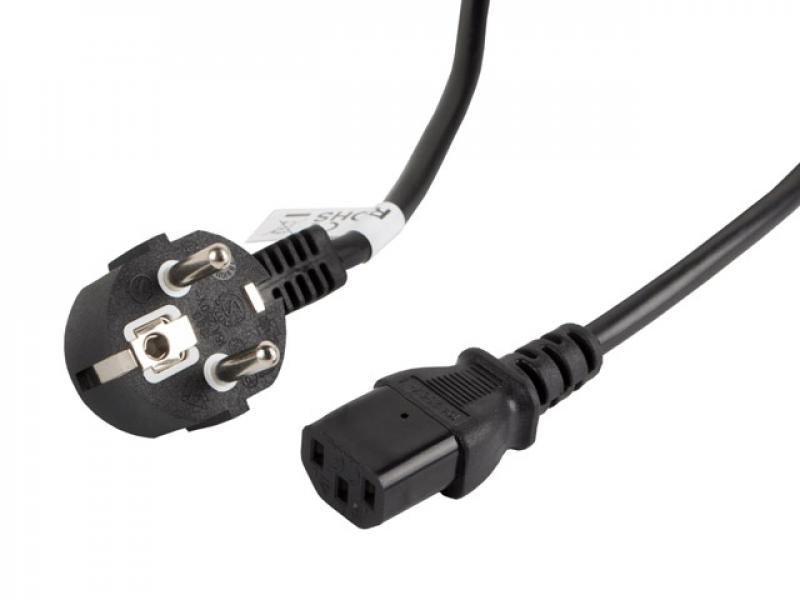 Кабел/адаптер Lanberg CEE 7-7 -- IEC 320 C13 power cord 3m VDE, blackна ниска цена с бърза доставка - BestPC.BG