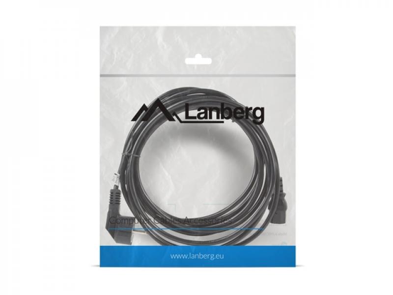 Кабел/адаптер Lanberg CEE 7-7 -- IEC 320 C13 power cord 5m VDE, blackна ниска цена с бърза доставка - BestPC.BG