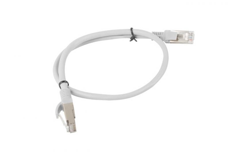 Медна пач корда Lanberg patch cord CAT.5E 0.5m, greyна ниска цена с бърза доставка - BestPC.BG