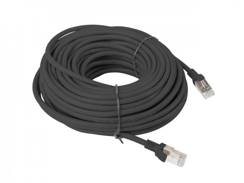 Медна пач корда Lanberg patch cord CAT.6 20m, blackна ниска цена с бърза доставка - BestPC.BG