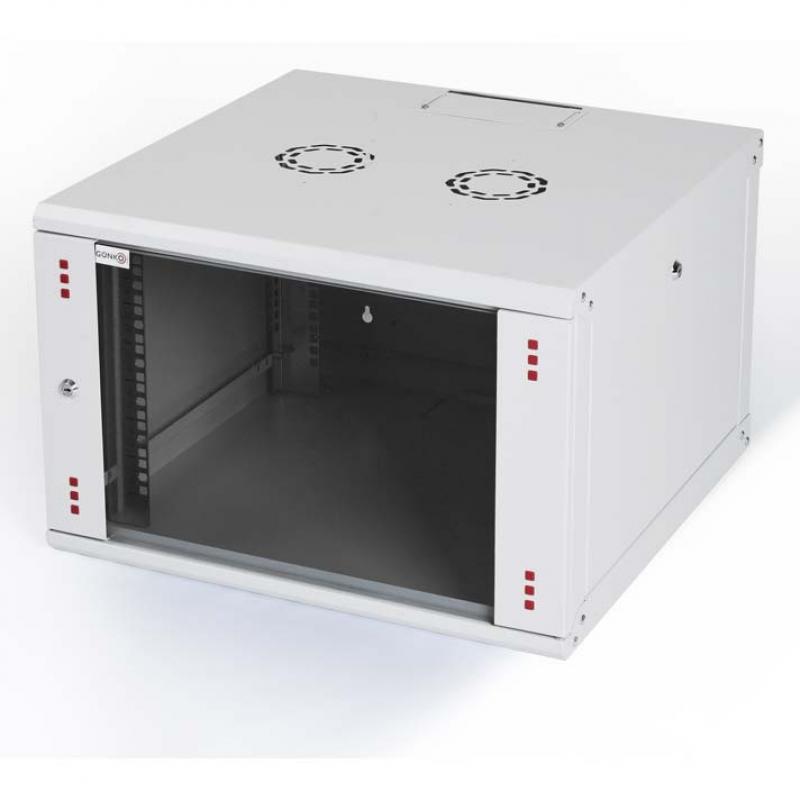 Стенен комуникационен шкаф 4U - 600 mm дълбочина, светло сивна ниска цена с бърза доставка - BestPC.BG