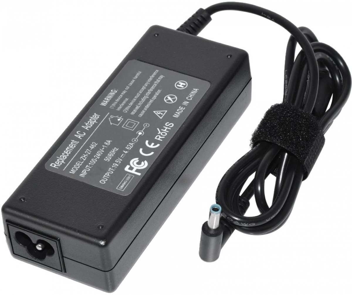 Захранване за лаптоп Makki заместител Laptop Adapter HP 19.5V 4.62A 90W 4.5x3.0mm, син коена ниска цена с бърза доставка - BestPC.BG
